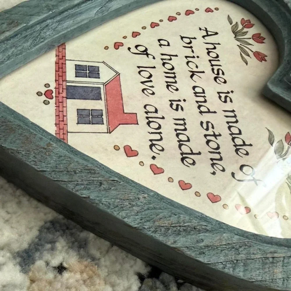 USA Made- Heart shaped Plastic wall Hanging